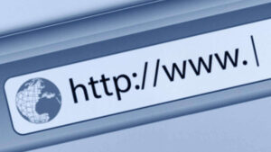 search bar showing a web adress.